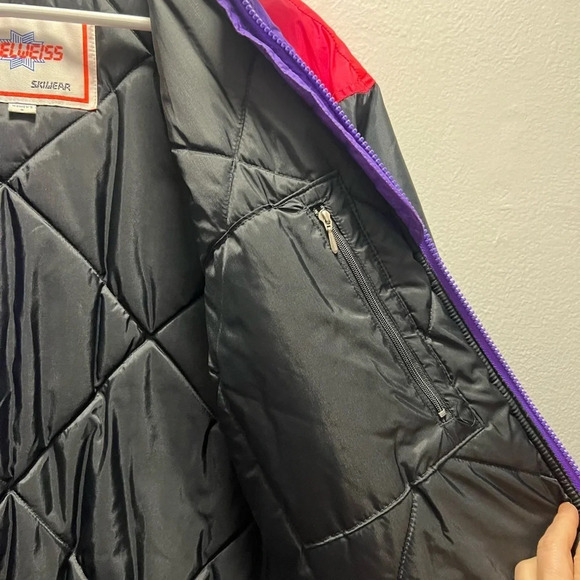 Vintage Edelweiss Skiwear Women's Puffer Ski Snow Jacket - Picture 6 of 9